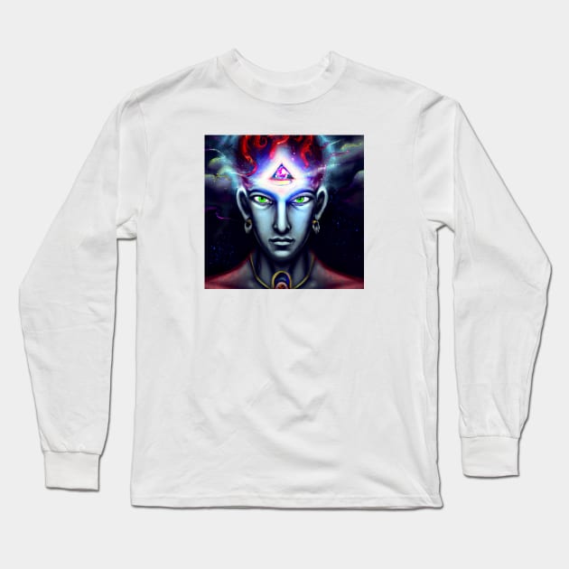 Almighty Being Long Sleeve T-Shirt by Minelauvart